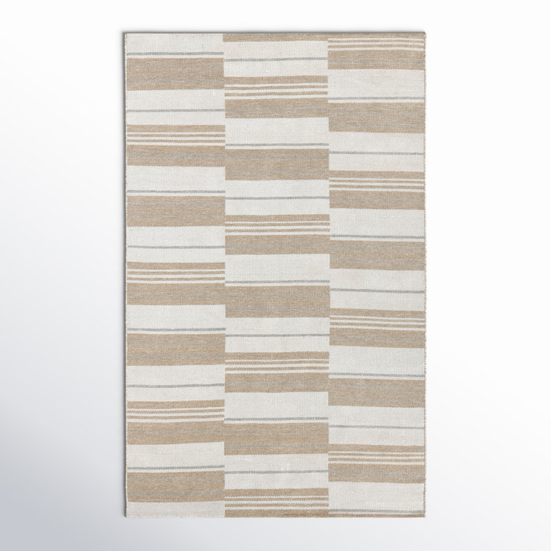 Tapis ivoire tissé à la main Cintra, Rectangle 2 pi x 3 pi