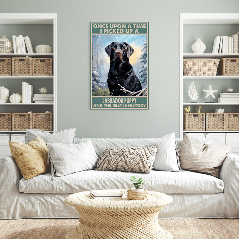 " I Picked Up A Labrador ", 36" H x 24" W x 1.25" D