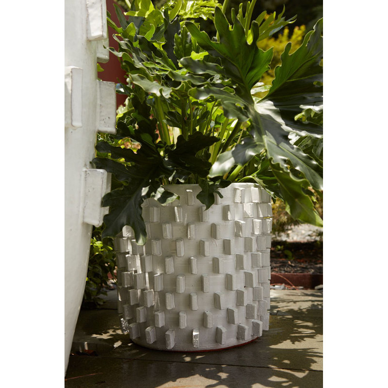 Buena Handmade Ceramic Pot Planter, 15" H x 15.75" W x 15.75" D