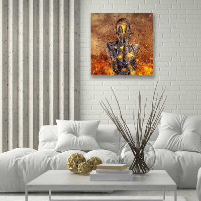 «Through Ashas Rise» par Mario Sanchez Nevado, art mural en verre acrylique