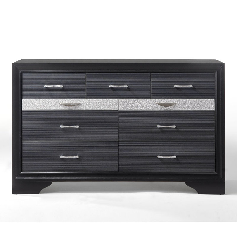 Carman 9 Drawer 63'' W Double Dresser