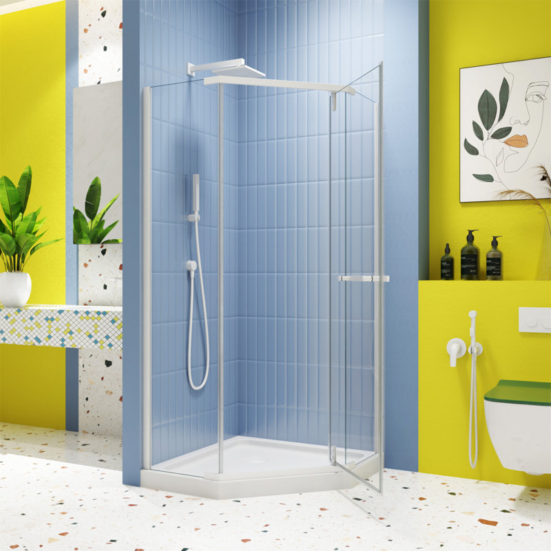 Porte de douche pivotante
