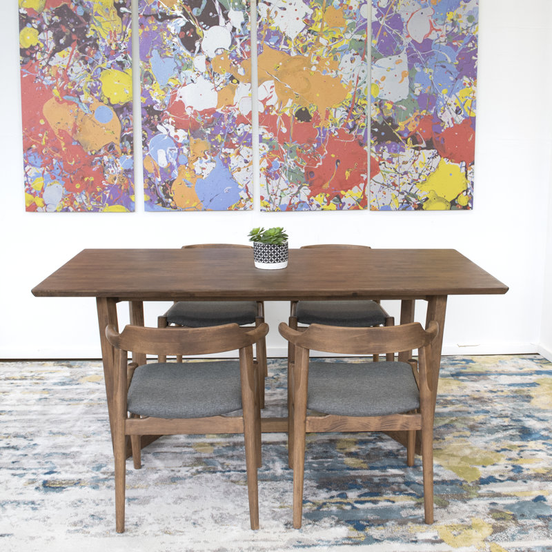 Derry 5 Piece Solid Wood Dining Set