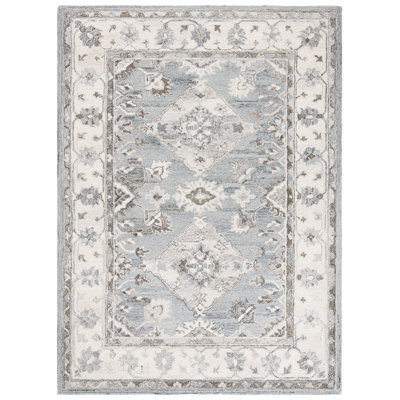 Routh Hand Tufted Wool And Cotton With Latex Oriental Rug