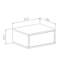 Varonique 1 Drawer Bedside Table-69424980-69424983