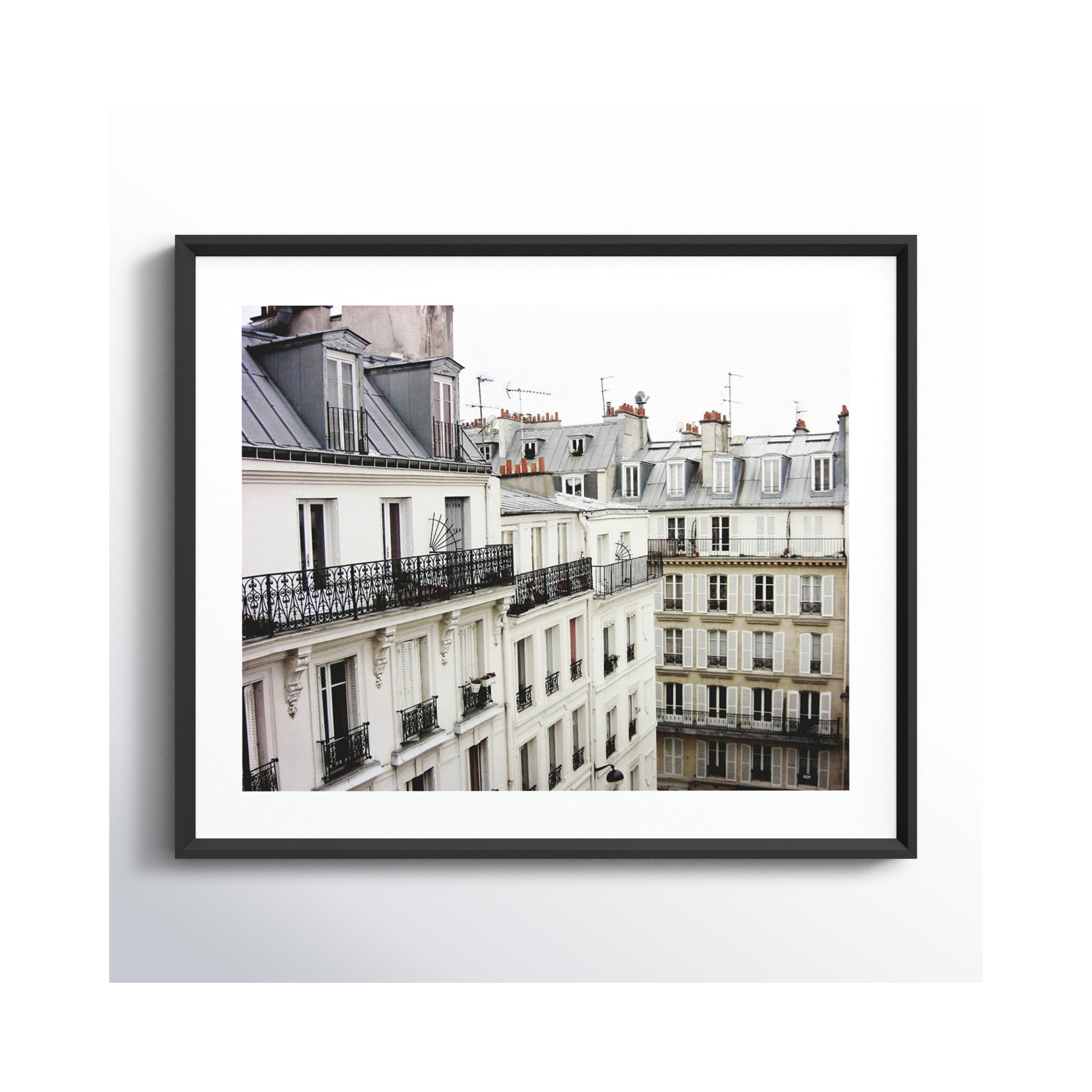 Montmartre by Lupen Grainne, Black Framed, 33" H x 41" W