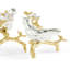 Lovebirds Silver & Gold Birds Decorative Object
