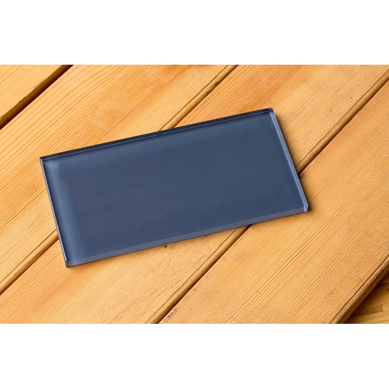 Golden Tee 3" x 6" Glass Subway Wall & Floor Tile, Gray