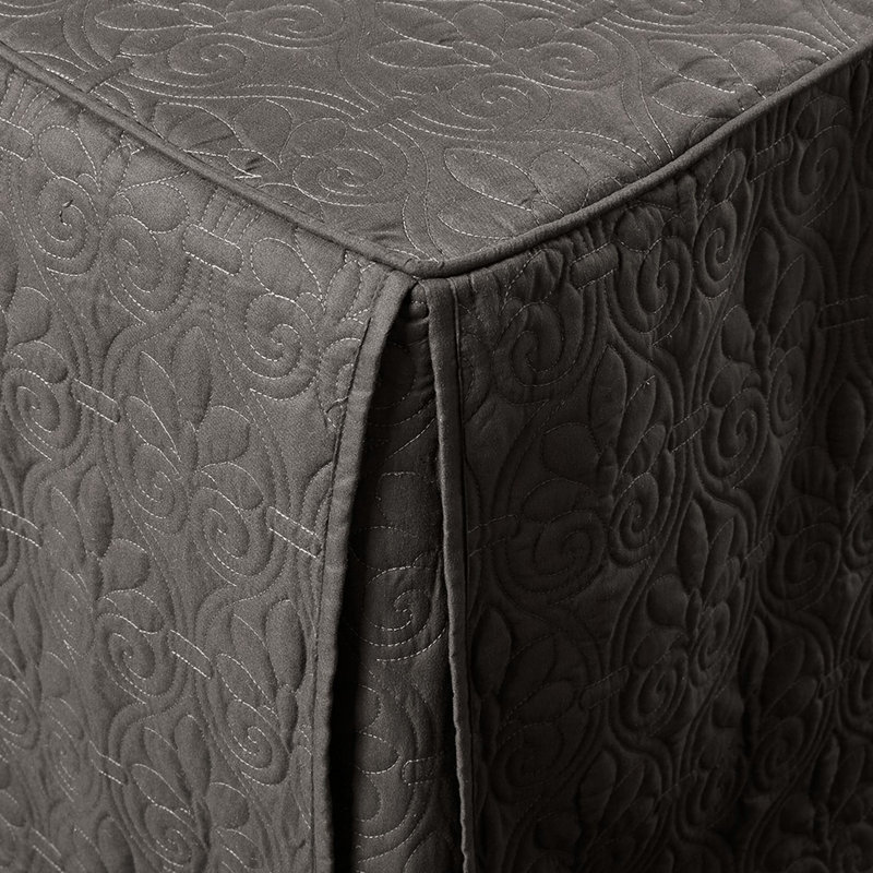 Très grand couvre-lit très grand gris foncé en microfibre, rembourré à 100%, literie exquise Choice Bed, Gris foncé