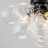 Ahona 3 - Light Dimmable Semi Flush Mount With 13 Clear Glass Bubble Ball-1248956765
