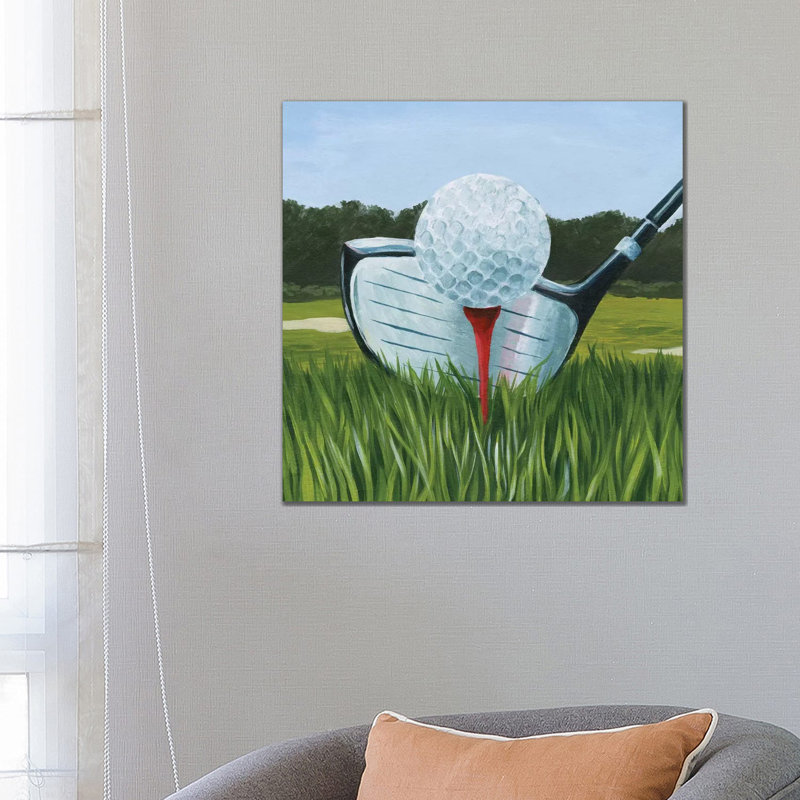 Tee Off I by Grace Popp - Wrapped Canvas Painting, 66.04cm H x 66.04cm W x 1.91cm D