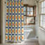 Blush Yellow Tiles- 1 Piece Standard Shower Curtain 0128-1310662415