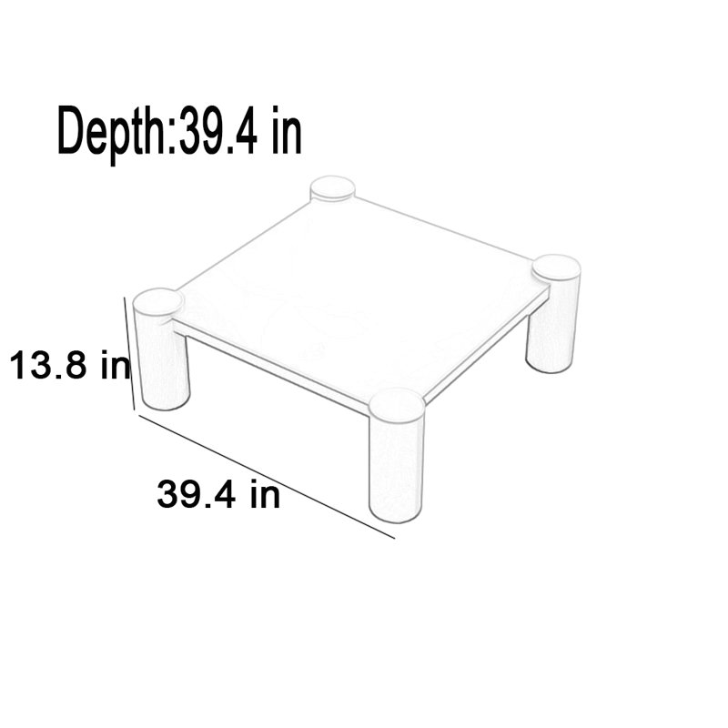 Une table basse avec un agencement de couleurs de Dopamine, Rose, Mauve