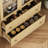  71" Arched Bookcase with Pantry Storage with Glass Door, Bookshelf with 2 Drawers-358774175