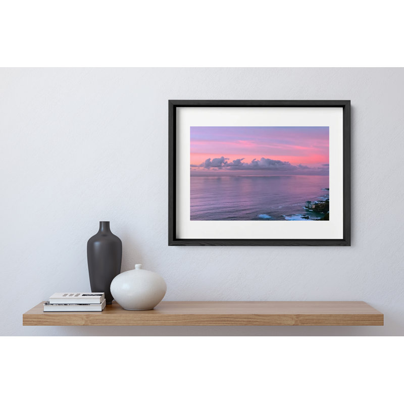 Distant Sky Print by Joseph Regan, 14" H x 16" W x 0.75" D, Black