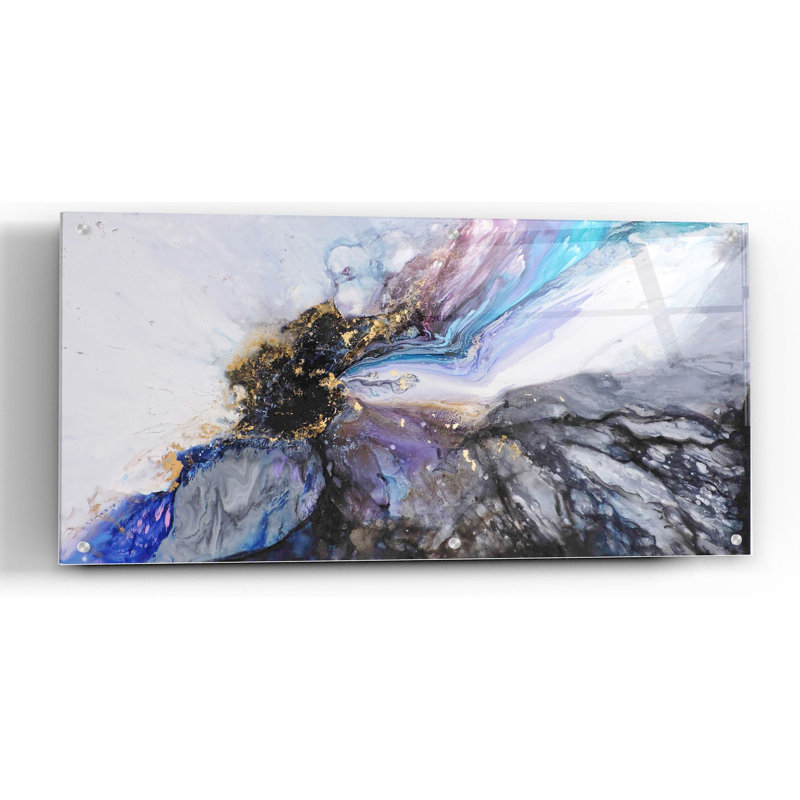 «Luis» par Leticia Herrera, art mural en verre acrylique, H 24 po x l 48 po