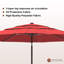 Parasol de marché éclairé 10 pi 10 po Lucianna-2071233323