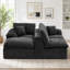 Canapé modulaire en forme de L avec repose-pieds mobile-599593638-599593635