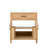 30 Inch Bathroom Vanity with Resin Sink Solid Wood Frame Adjustable Shelf and Natural Wood Grain