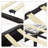 Upholstered Platform Bed Frame With 4 Storage Drawers And Adjustable Headboard-109579843