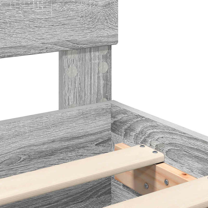 Bed, Small Single (2'6), Grey Sonoma