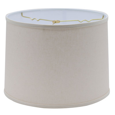 Drum Hardback Lampshade With Washer Fitter, Vanilla