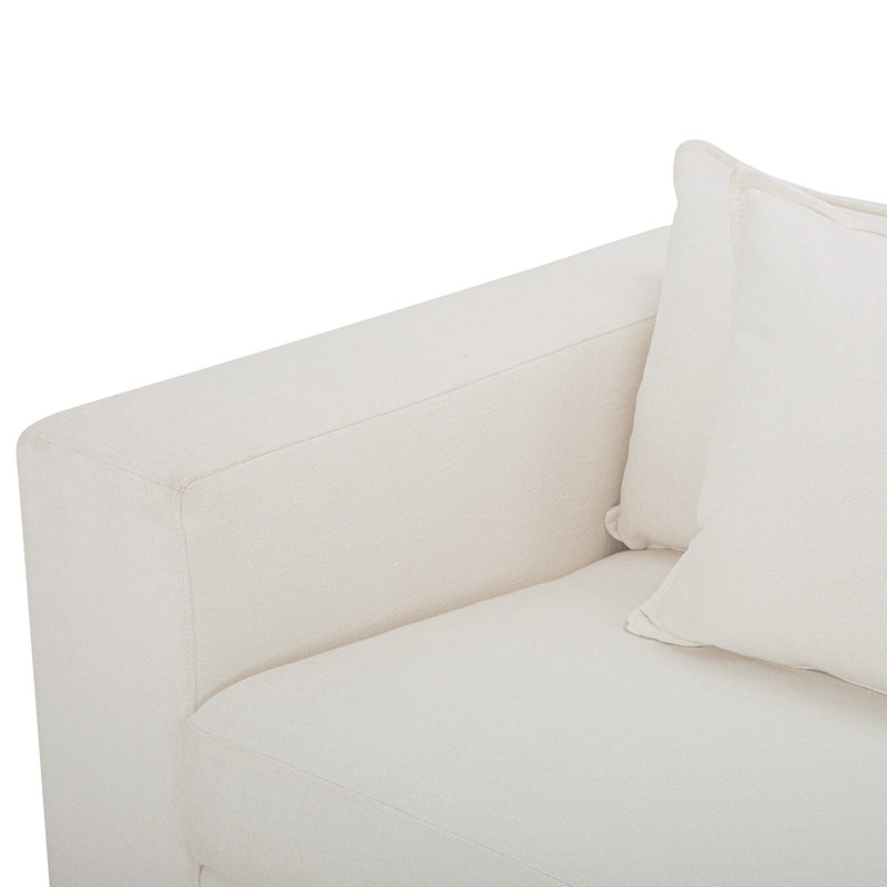 Kiran Sleeper Sofa, White Velvet