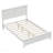 Platform Bed Frame with Upgraded Headboard & Footboard - White-577823590