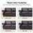 88" Wide Transitional Modern Rolled Arm Sofa Nailhead Trim & Solid Wood Legs Couch -1459823638