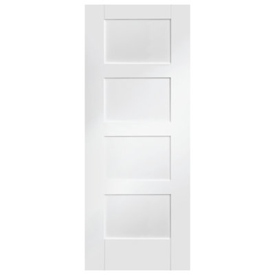 Internal White Primed Shaker 4 Panel