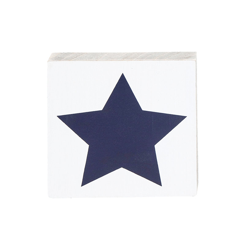 Ensemble de 3 chaises carrées Americana Red White et Blue