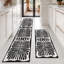 Tapis de couloir antidérapant Boho (ensemble de 3)-1797695428