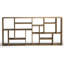 M Solid Wood Geometric Bookcase