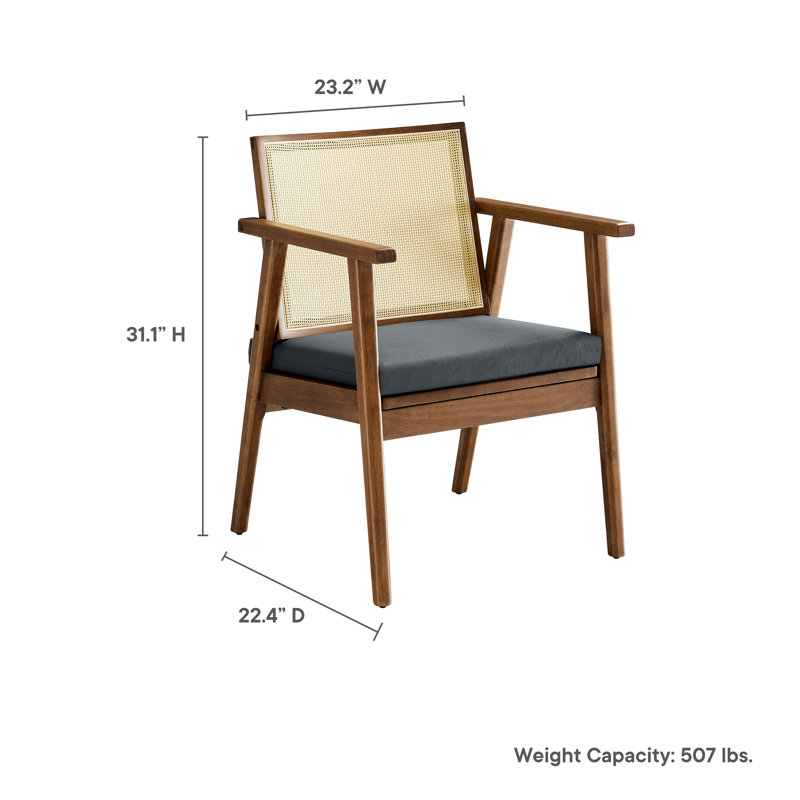 Ensemble de 2 fauteuils Thera, Similicuir noyer