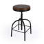 Clyde Leather 25" Adjustable Bar Stool-839570719
