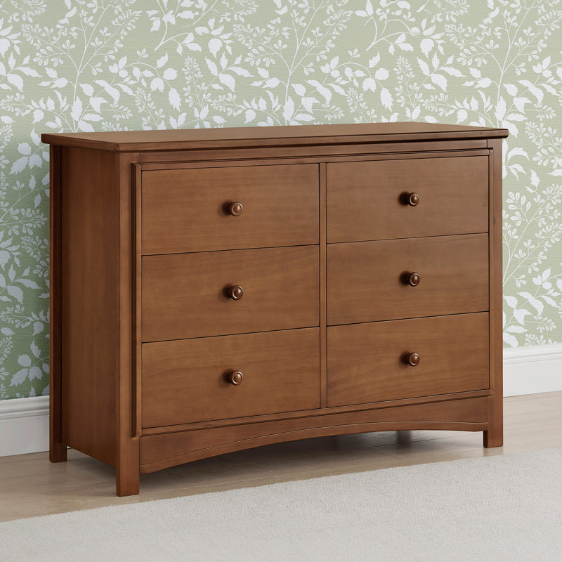 Commode 6 tiroirs Perry - Certifié Greenguard Gold, Châtaigne