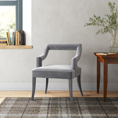 22.8" W Velvet Armchair