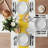 Modern Striped Blended Linen Tablecloth-353879896