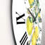 Branche de citrons jaunes et de feuilles I - horloge murale tropicale-60329532