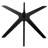 Traverse 50" Round Performance Artificial Marble Dining Table In Black White