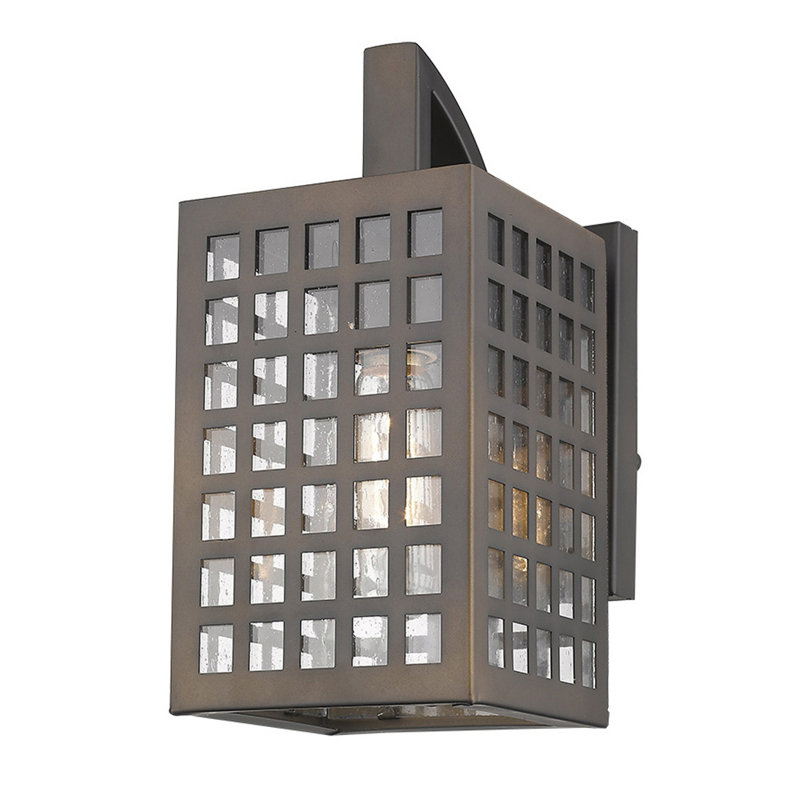 Applique murale d'extérieur 1 lumière Letzel, Bronze huilé