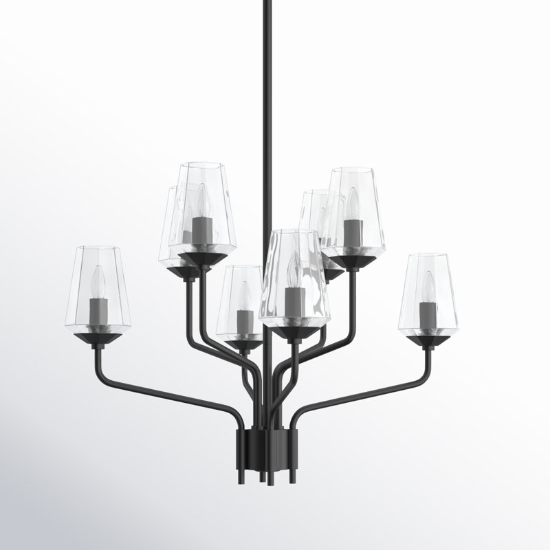 Kihana 8 - Light Dimmable Tiered Chandelier, Old Bronze