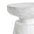 Outdoor Ponti Travertine Side Table,White