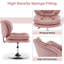 Fauteuil d'appoint pivotant à hauteur réglable, rembourré-1782609616