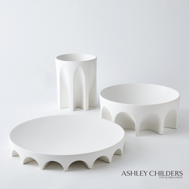 Arches Tabletop Pedestal, 5.75" H x 14.50" W x 14.50" D