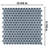 Hudson Penny Round 11-7/8 " x 12-5/8 " Porcelain Mosaic Floor and Wall Tile-35927617