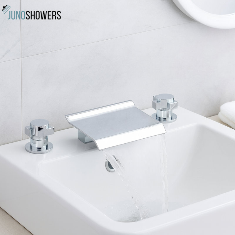Juno Deck-Mounted Waterfall Bathtub Faucet
