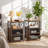 Kempst Nightstand Set 2, Small Bedside Table with Drawers, Narrow Side End Table with Open Shelf, 2 Drawer Dresser for Bedroom/Living Room/Dorms-412447147-477887918