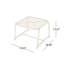Ensemble de conversation d'extérieur 3 pièces avec fabrication en fer durable, couleurs vibrantes et assise en filet confortable pour les patios modernes