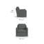 Fauteuil pivotant Saber